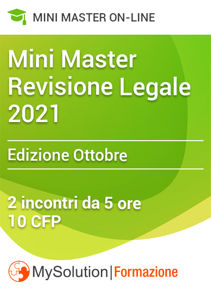 Immagine di Mini Master Revisione Legale 2021 - Edizione Ottobre