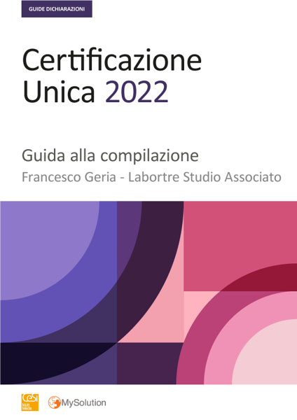 Certificazione Unica 2022